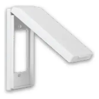 Royu Wide Series Weather-Proof Plate Cover Slim Type White