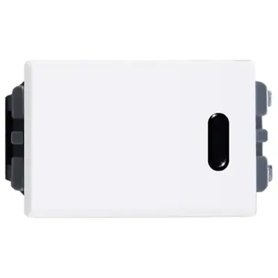 Royu Wide Series 1 Way Switch-A with LED 16A White