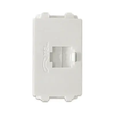 Royu Wide Series Telephone Modular Jack White