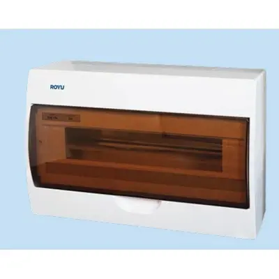 Royu Polycarbonate Distribution Box Surface-Mounted 18 Modules