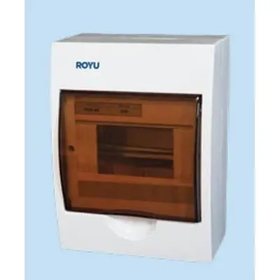 Royu Polycarbonate Distribution Box Surface-Mounted 6 Modules
