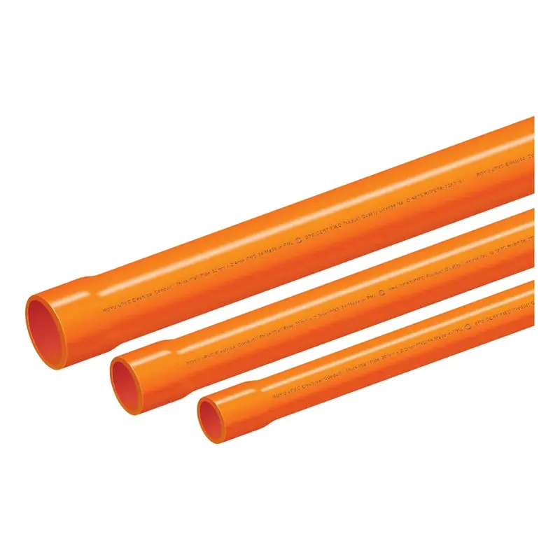 Royu uPVC Electrical Conduit Pipe 3/4" (25mm) x 3m Orange