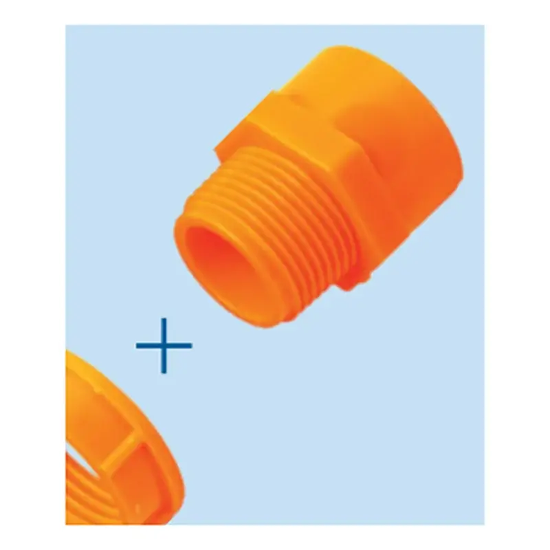 Royu uPVC Conduit Male Thread Adapter with Nut 32mm Pack of 50