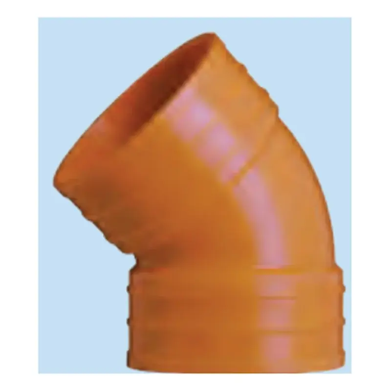 Royu uPVC Sanitary 45° Elbow 3" Orange