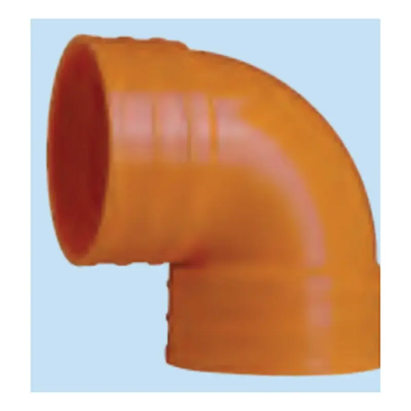 Royu uPVC Sanitary 90° Elbow 3" Orange