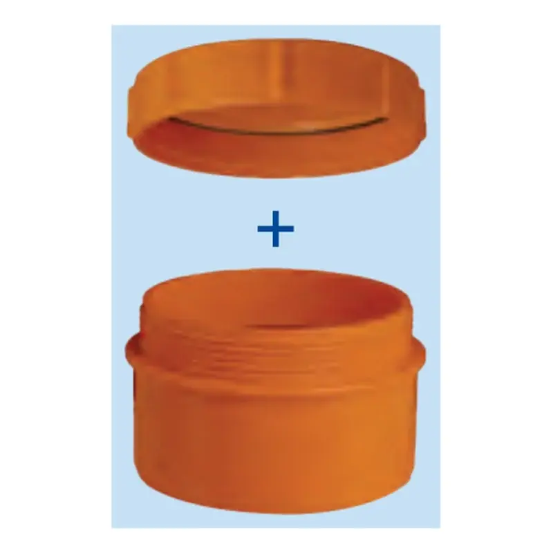 Royu uPVC Sanitary Cleanout with Plug 2" Orange