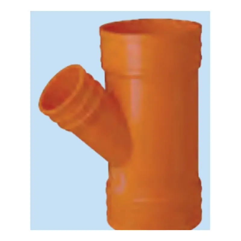 Royu uPVC Sanitary Wye Reducer 4" x 2" Orange