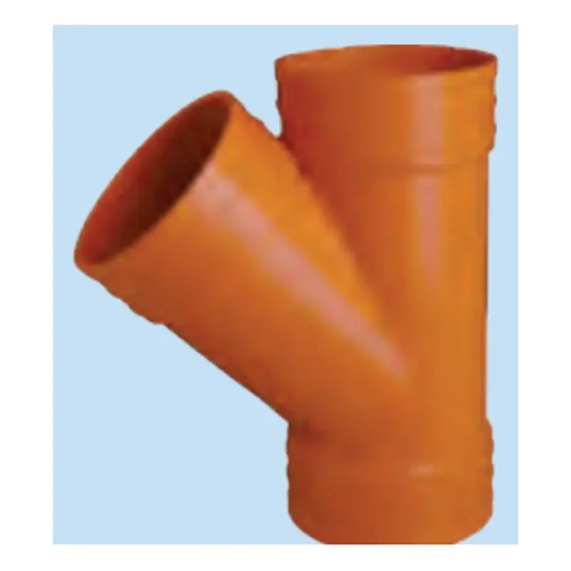 Royu uPVC Sanitary Wye 2" x 2" Orange