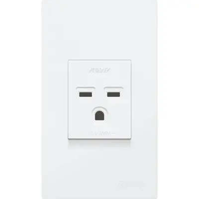 Royu Wide Series 1 Gang Aircon Outlet Set 20A White