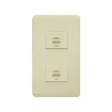 Royu Classic Series 2 Gang Telephone Modular Jack