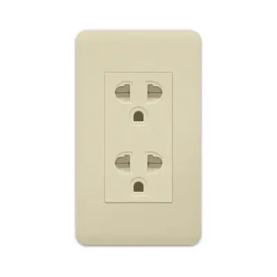 Royu Classic Series Duplex Universal Outlet with Ground & Shutter Set 15A