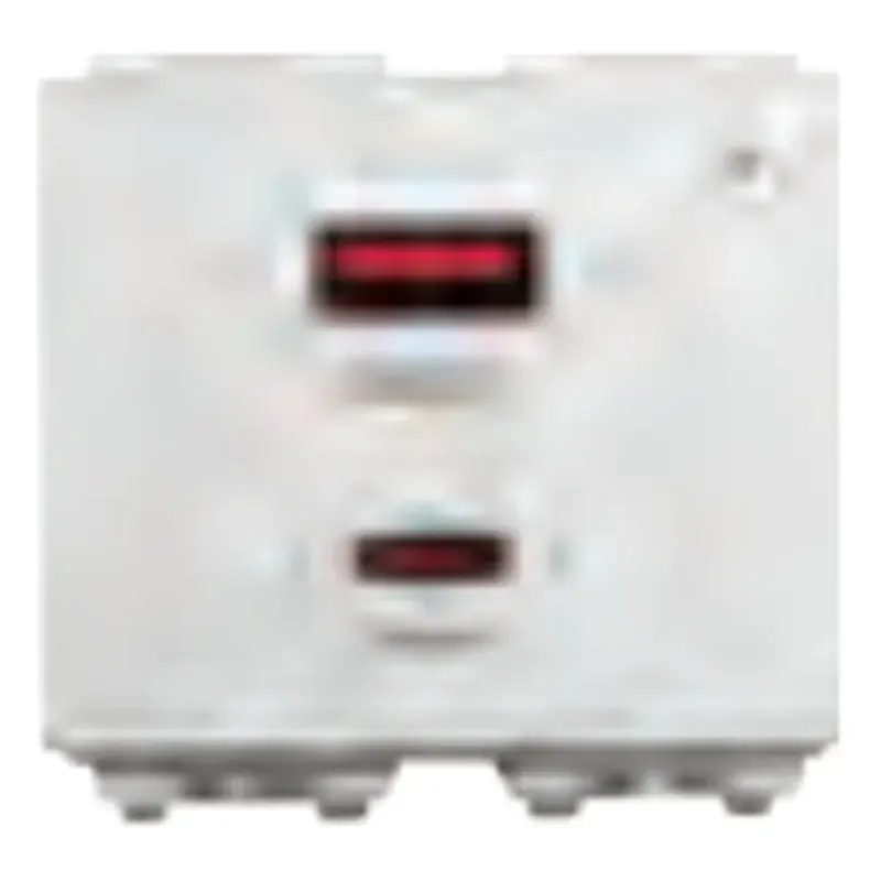 Royu Wide Series USB Outlet Component A+C Ports White