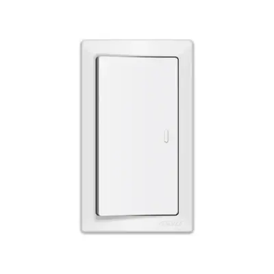Royu Super Wide 1 Gang Switch Set 10A White