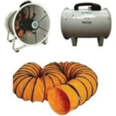 Jackson Portable Ventilator Fan with Duct Hose Ventilator with Hose 12"
