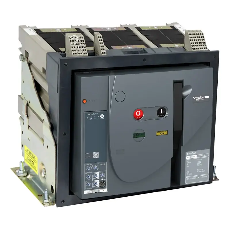 Schneider Electric EasyPact MVS Air Circuit Breaker Type H 65kA Drawout Manual 1600A