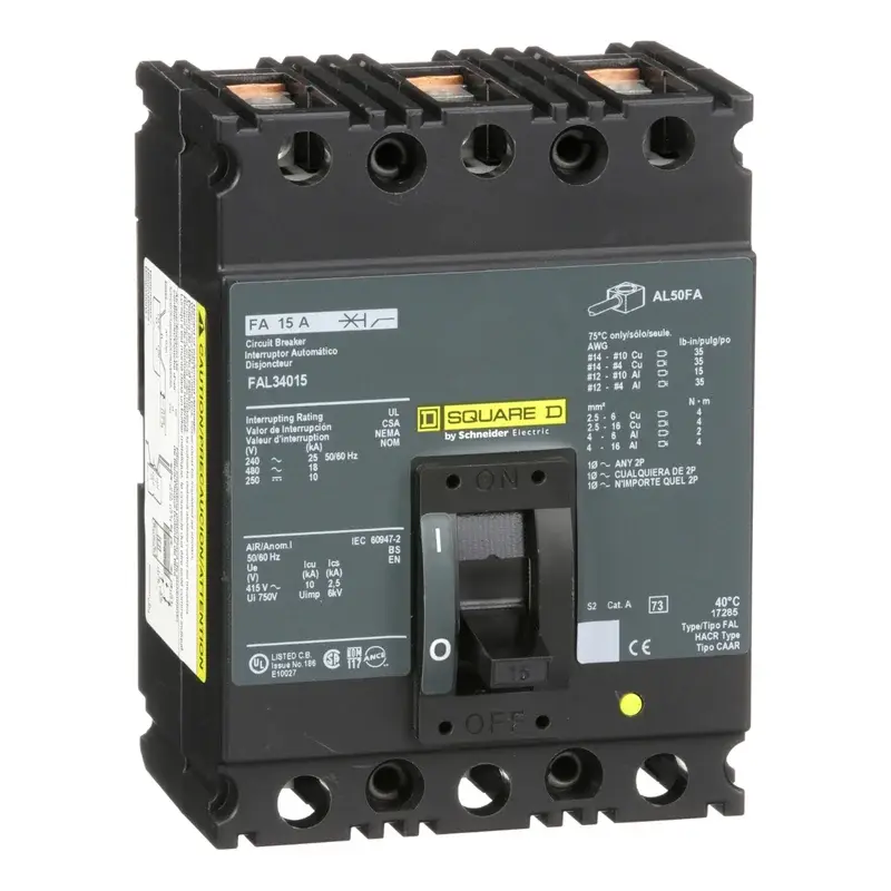 Schneider Electric FAL360 Molded Case Circuit Breaker 3P 20/30/40/50A