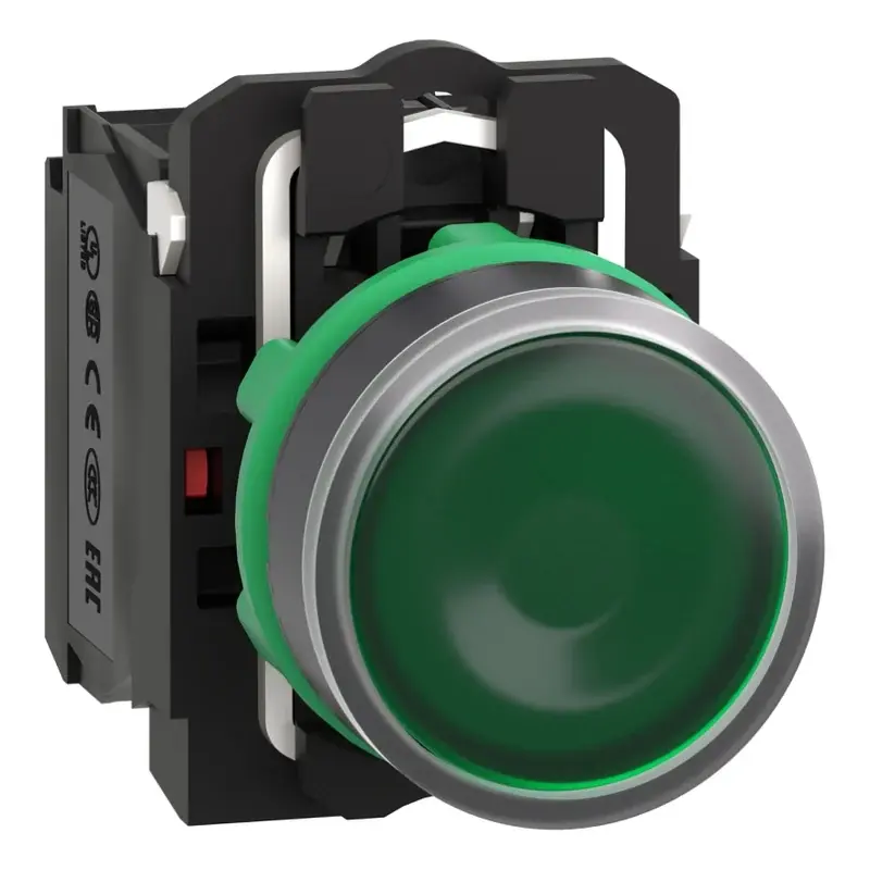 Schneider Electric Harmony XB5 Plastic Illuminated Push Button 22mm Green