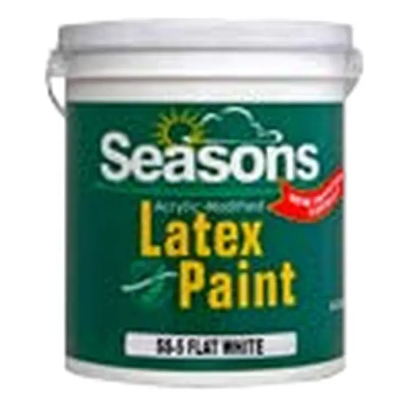 Seasons Latex Paint Flat White 4L