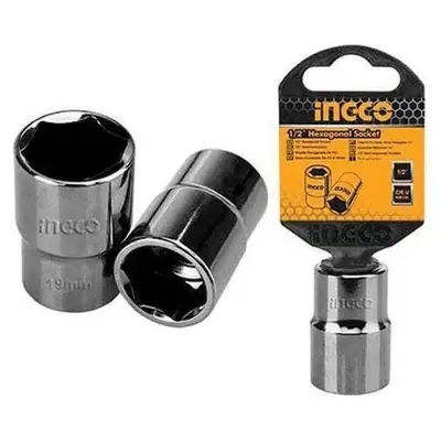 Ingco 1/2" Drive Hexagonal Socket Wrench 6pts [Loose] HHAST12151	15mm