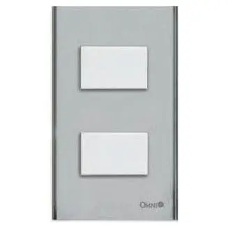 Omni Wide Series 2pcs 1-Way Switch in Stainless Plate 16A