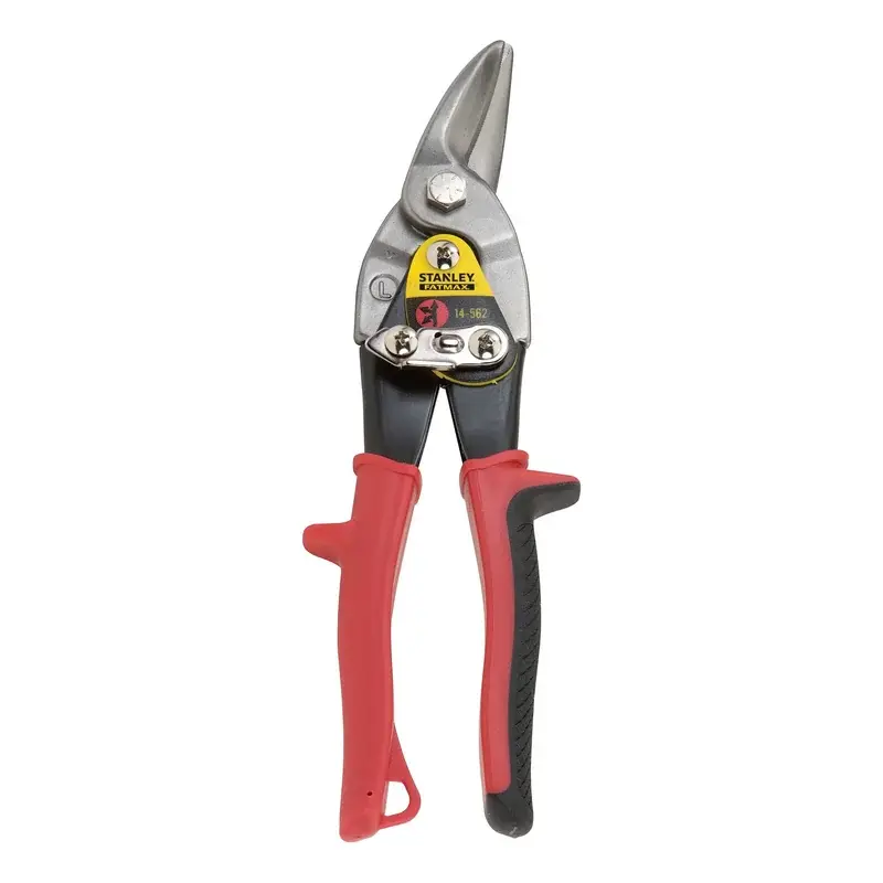 Stanley Aviation Snip Left Curve Red Handle