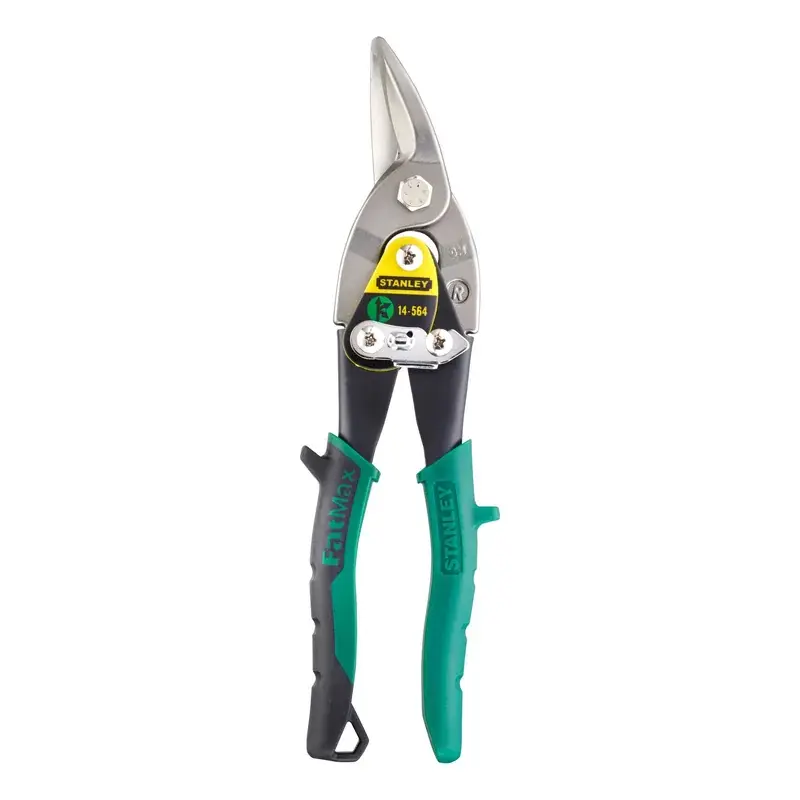 Stanley Aviation Snip Right Curve Green Handle