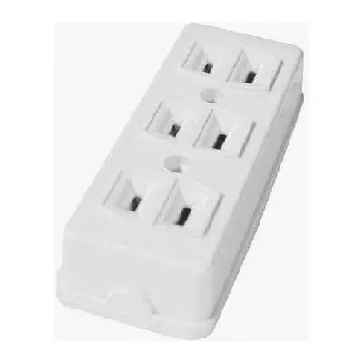 Omni Spring Type Outlet 10A 250V 3-Gang (Blister Pack)