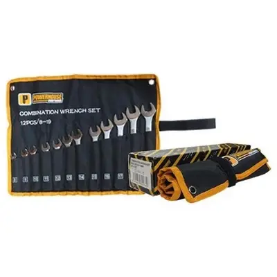 Powerhouse Combination Wrench Set CR-V 12 Pcs/Set (8mm-19mm)