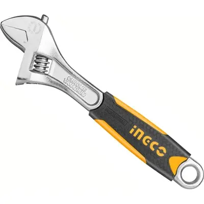 Ingco Adjustable Wrench Soft Handle 6"