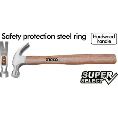 Ingco HCH0416 Claw Hammer 16oz (Wood Handle) [SS]