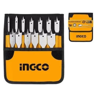 Ingco AKD41301 13PCS Flat Wood Drill Bits Set