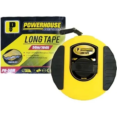Powerhouse Fiberglass Long Tape Measure 15 meters