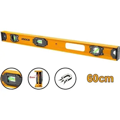 Ingco Spirit Level bar (Magnetic) HSL28080 (80cm)