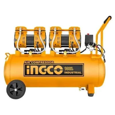 Ingco ACS2241001P Air Compressor Oilless X2 1500W 4HP 100L