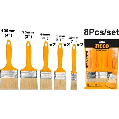Ingco Paint Brush 8pcs