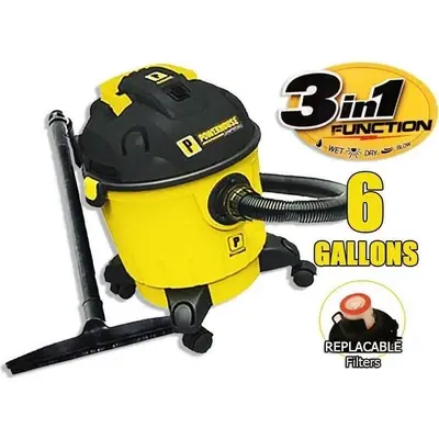 Powerhouse Wet & Dry Vacuum Cleaner 1,200W 6 Gallons