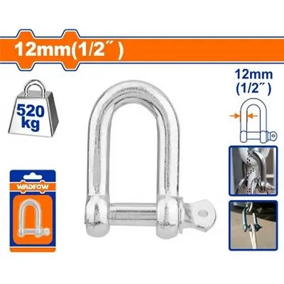 Wadfow WSAK2K12 Screw Pin Dee Shackle 12mm (1/2")