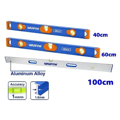 Wadfow WSL56G03 3pcs Spirit Level Bar Set