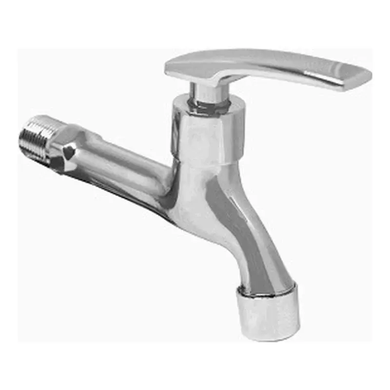 Waterhouse Chrome Alloy Wall Flange Bib Tap Sink Faucet Lever Handle 6"