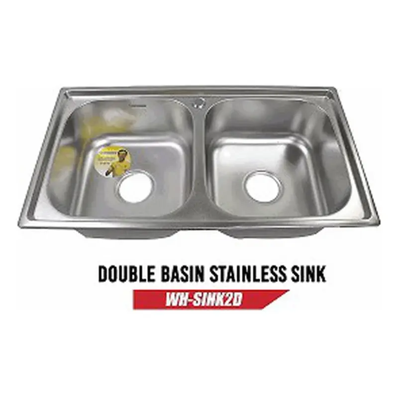 Waterhouse Double Basin Stainless Sink 750x400