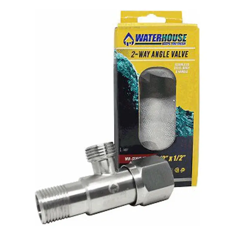 Waterhouse Stainless 304 2-Way Angle Valve Heavy Duty 1/2" x 1/2"