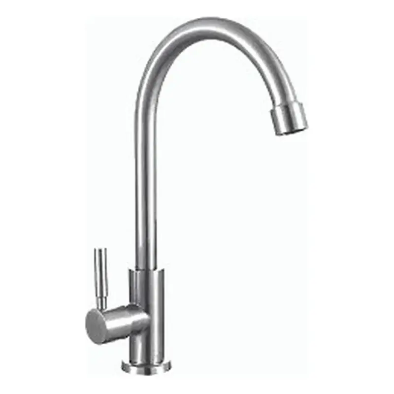 Waterhouse Stainless 304 Sink Mount Gooseneck Faucet Design F2 Matte Black