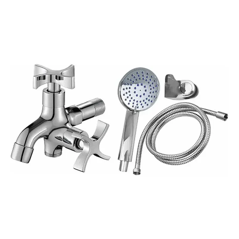 Waterhouse Telephone Shower Set w/ Cross Handle 2-Way Brass Faucet