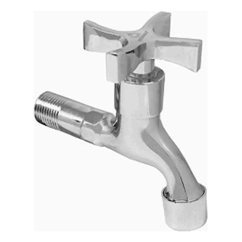 Waterhouse Wall Flange Bib Tap Sink Faucet Cross Handle 6"