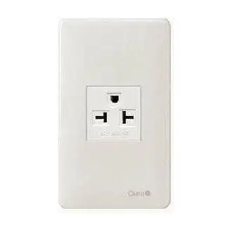 Omni Classic Aircon Tandem Outlet with Plate 15A 250V