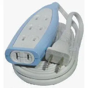 Omni Extension Cord Set 4-Gang 4m Blue