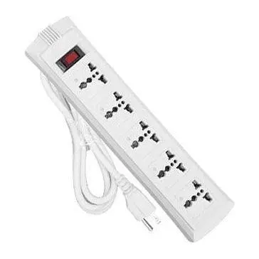 Omni Universal Outlet Extension Cord with Switch 5-Gang