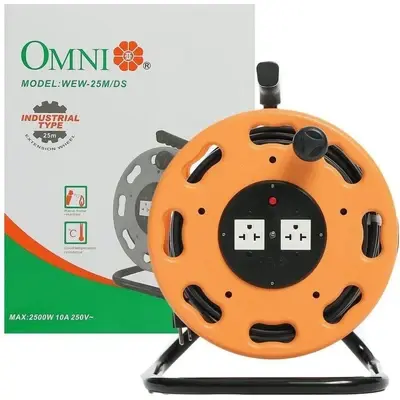 Omni Industrial Extension Wheel 10A 2500W 25m