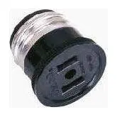 Omni Female Plug 3A 250V E27 Base to Flat Pin Outlet (Blister Pack)