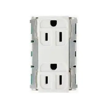 Omni Flush Ground Duplex Convenience Outlet 16A 250V (Blister Pack)